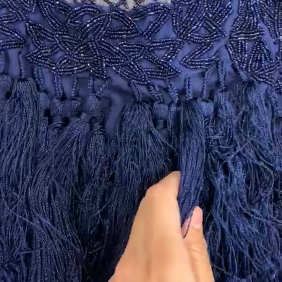 Cobalt Blue NBD Fringe Dress - Picture 4 of 4